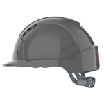 JSP EVOLite Safety Helmet - Slip Ratchet - Vented - Grey - thumbnail 3