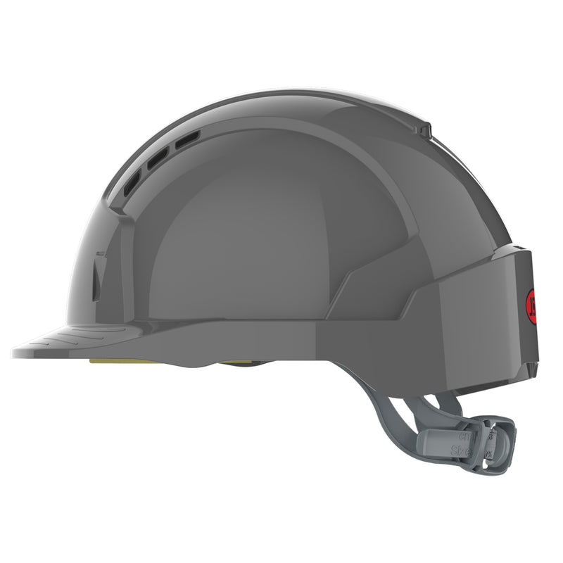 JSP EVOLite Safety Helmet - Slip Ratchet - Vented - Grey