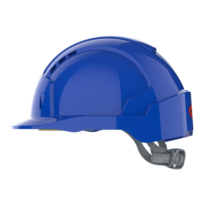 JSP EVOLite Safety Helmet - Slip Ratchet - Vented - Blue