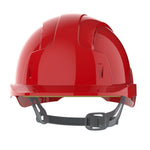 JSP EVOLite Safety Helmet - Slip Ratchet - Vented - Red - thumbnail 2