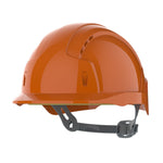 JSP EVOLite Safety Helmet - Slip Ratchet - Vented - Orange - thumbnail 1