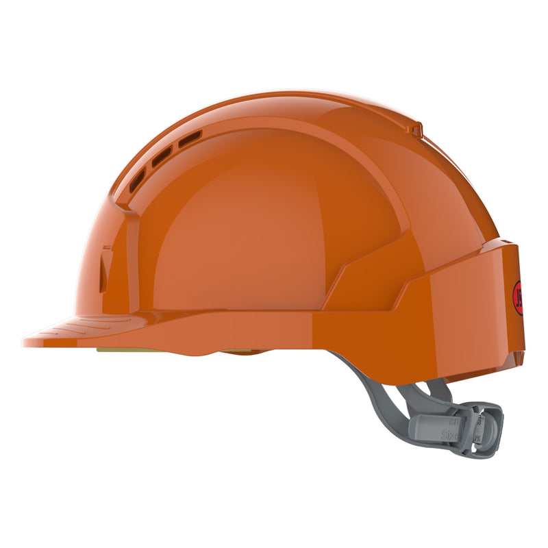 JSP EVOLite Safety Helmet - Slip Ratchet - Vented - Orange