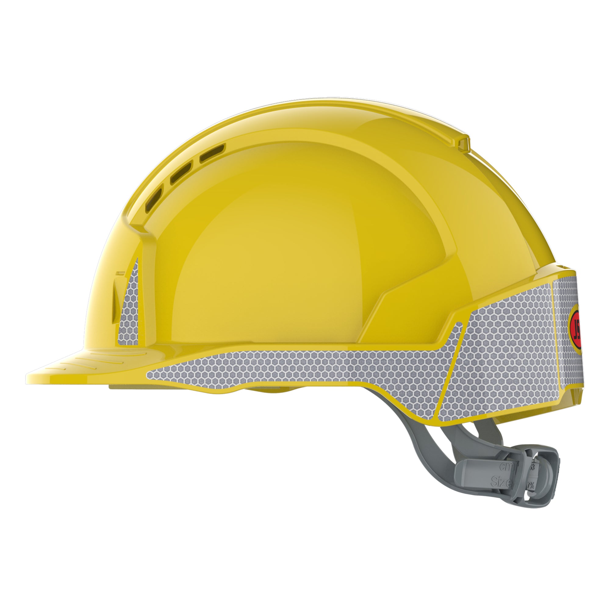 JSP EVOLite Safety Helmet with CR2 - Slip Ratchet - Vented - Yellow