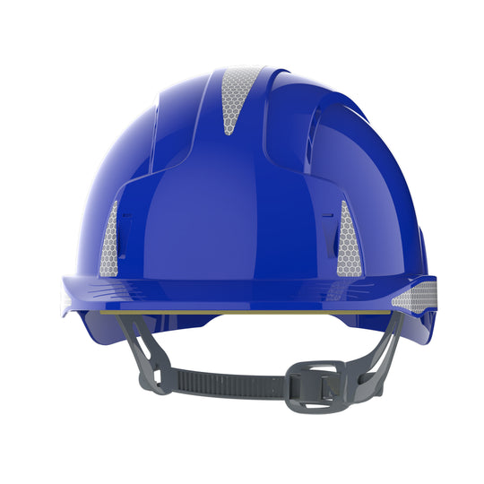 JSP EVOLite Safety Helmet with CR2 - Slip Ratchet - Vented - Blue