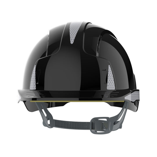 JSP EVOLite Safety Helmet with CR2 - Slip Ratchet - Vented - Black