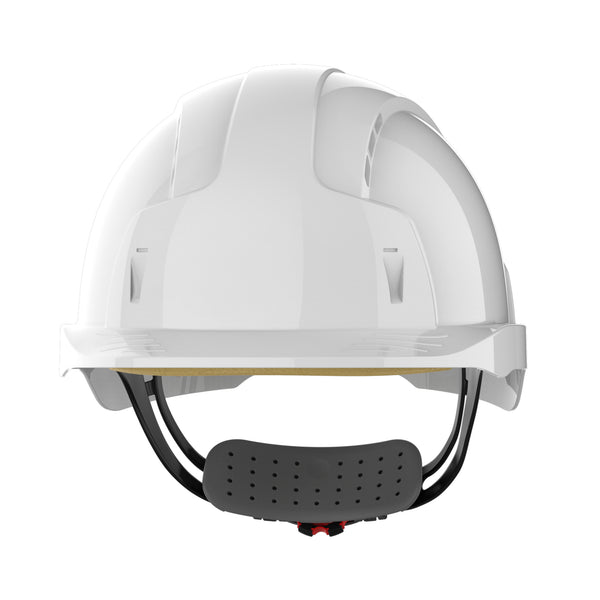 JSP EVOLite Safety Helmet - Wheel Ratchet - Vented - White