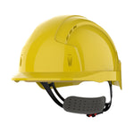 JSP EVOLite Safety Helmet - Wheel Ratchet - Vented - Yellow - thumbnail 1