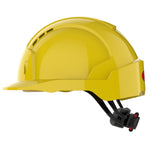 JSP EVOLite Safety Helmet - Wheel Ratchet - Vented - Yellow - thumbnail 3
