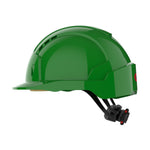 JSP EVOLite Safety Helmet - Wheel Ratchet - Vented - Green - thumbnail 3