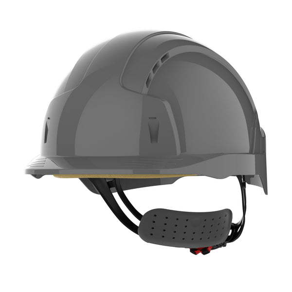 JSP EVOLite Safety Helmet - Wheel Ratchet - Vented - Grey