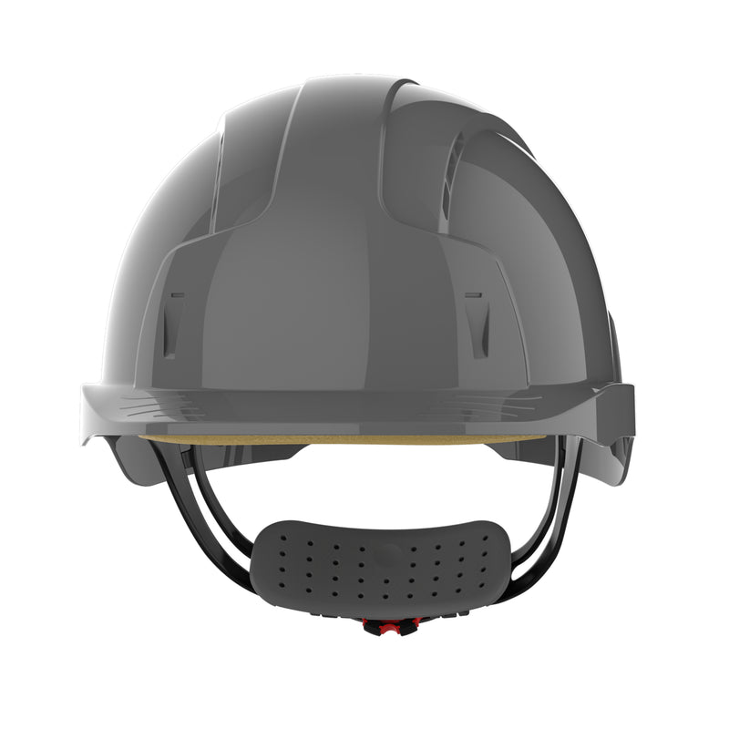 JSP EVOLite Safety Helmet - Wheel Ratchet - Vented - Grey