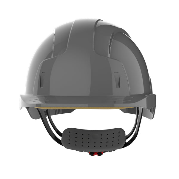 JSP EVOLite Safety Helmet - Wheel Ratchet - Vented - Grey