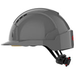JSP EVOLite Safety Helmet - Wheel Ratchet - Vented - Grey - thumbnail 3
