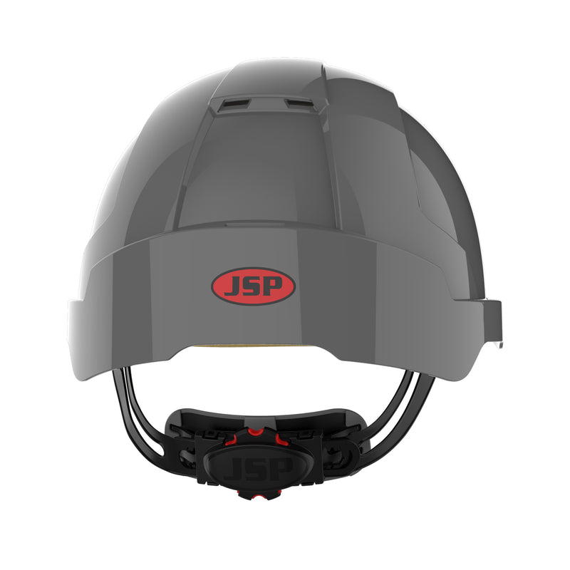 JSP EVOLite Safety Helmet - Wheel Ratchet - Vented - Grey