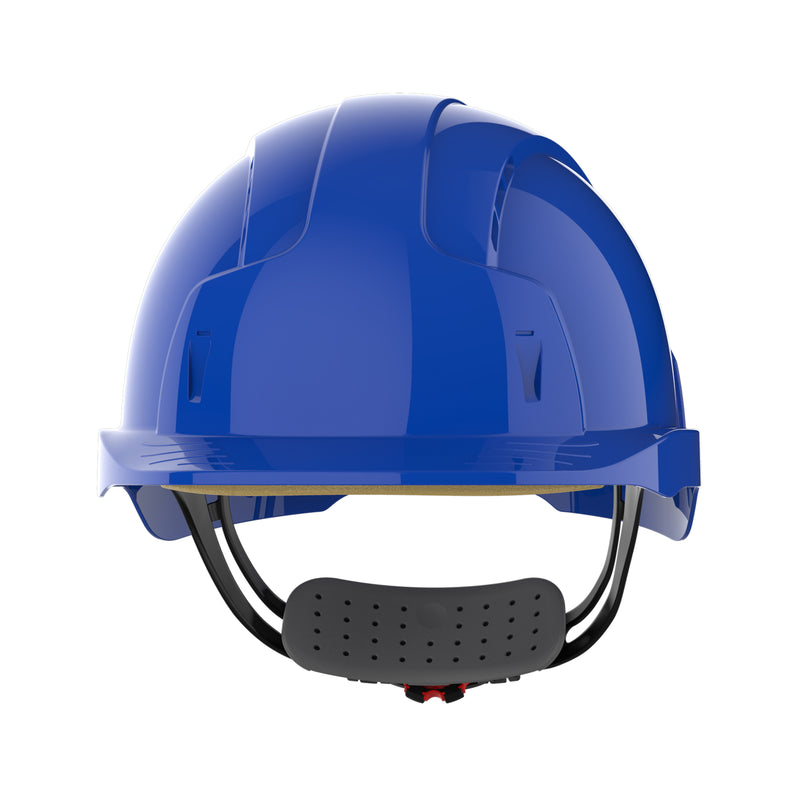 JSP EVOLite Safety Helmet - Wheel Ratchet - Vented - Blue