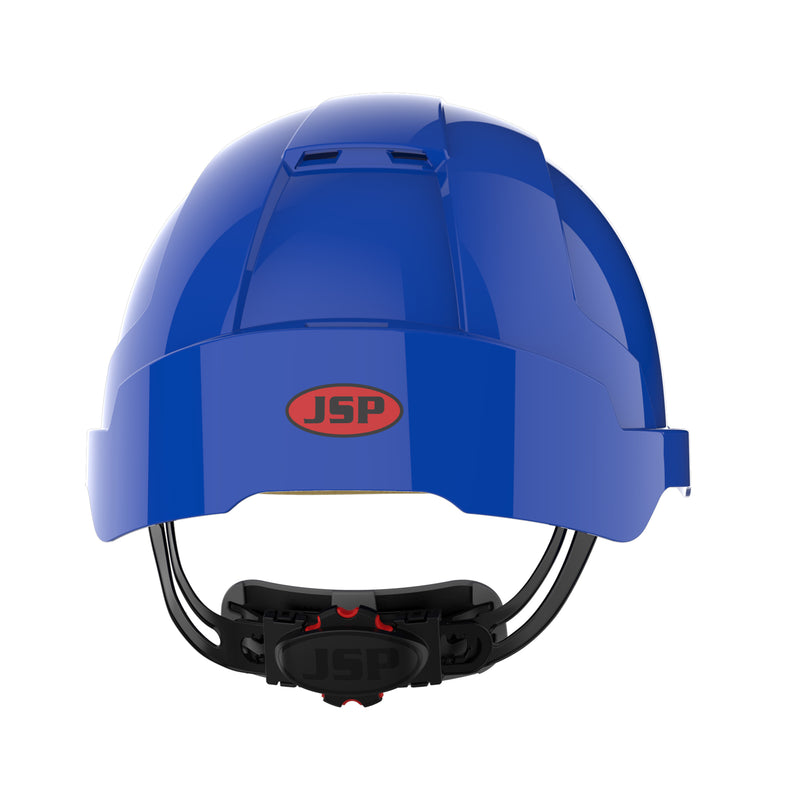 JSP EVOLite Safety Helmet - Wheel Ratchet - Vented - Blue