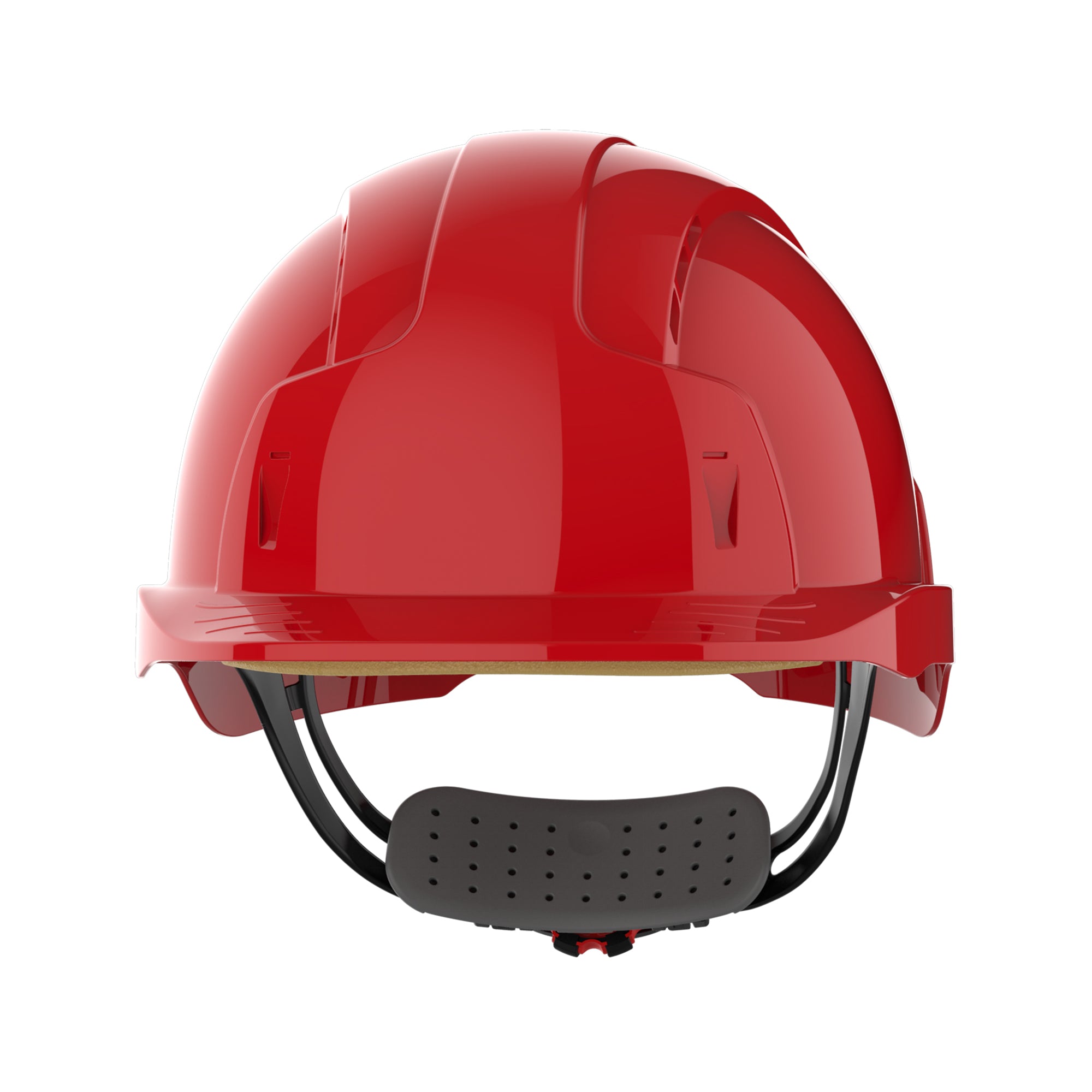 JSP EVOLite Safety Helmet - Wheel Ratchet - Vented - Red