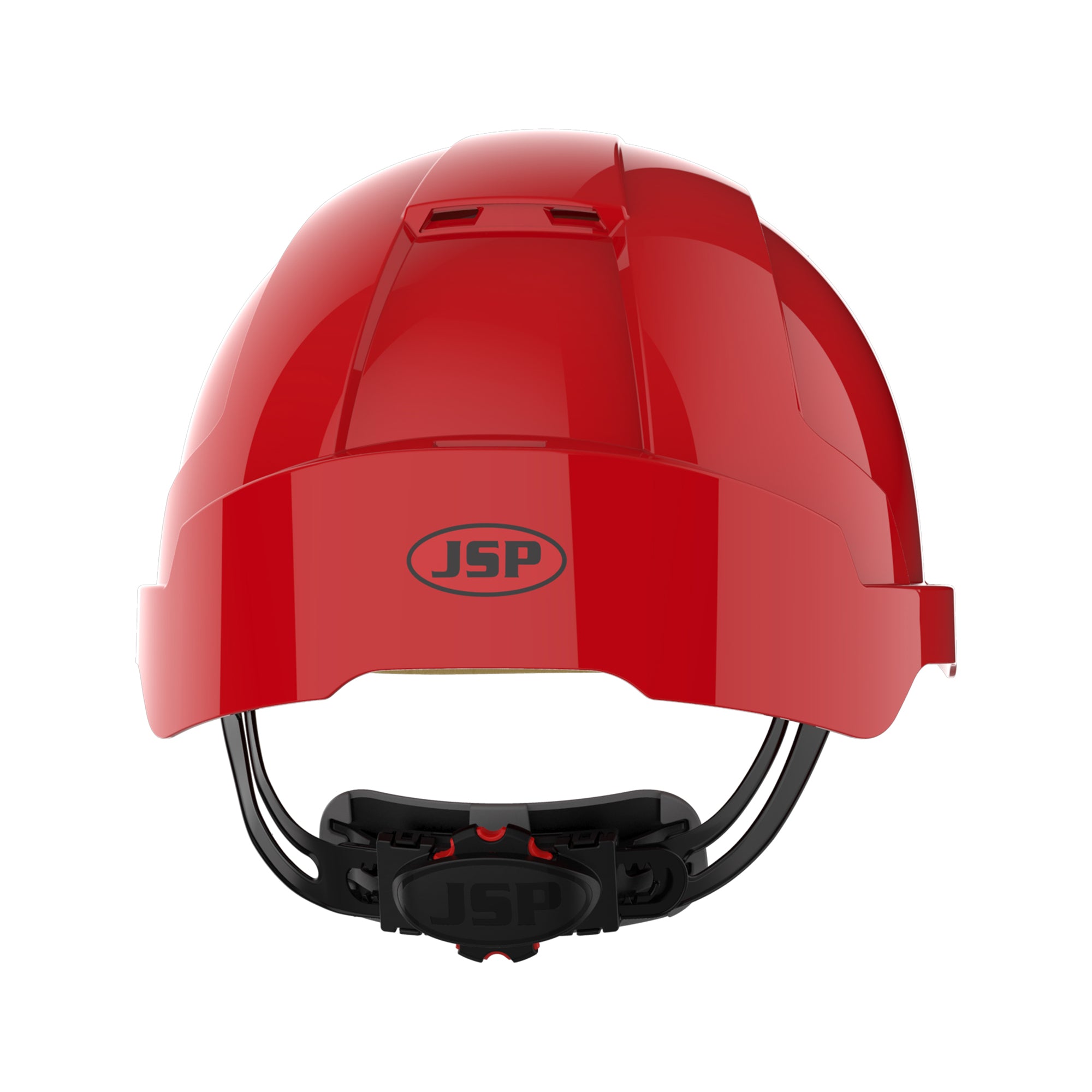 JSP EVOLite Safety Helmet - Wheel Ratchet - Vented - Red