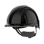 JSP EVOLite Safety Helmet - Wheel Ratchet - Vented - Black - thumbnail 1