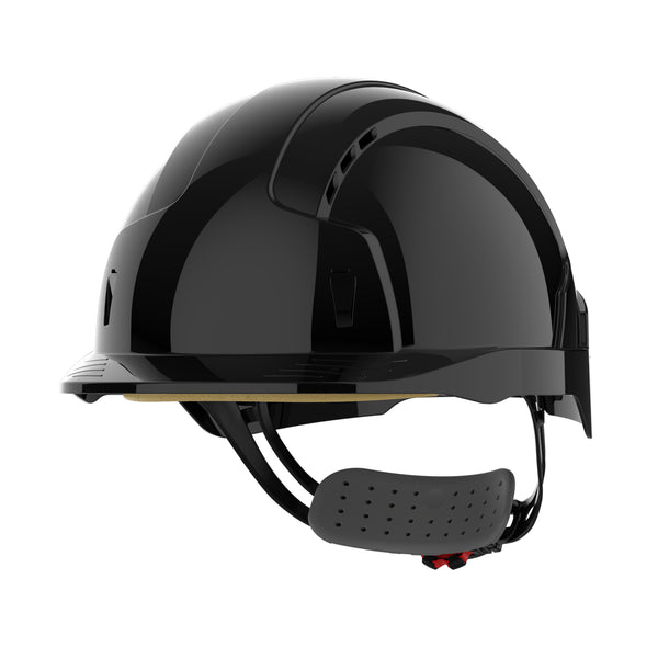 JSP EVOLite Safety Helmet - Wheel Ratchet - Vented - Black