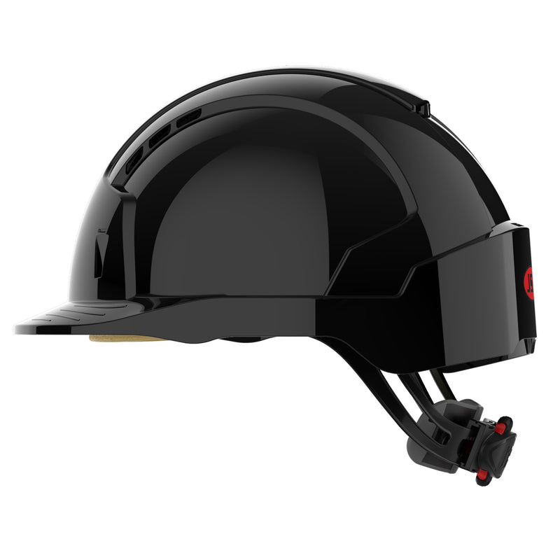 JSP EVOLite Safety Helmet - Wheel Ratchet - Vented - Black