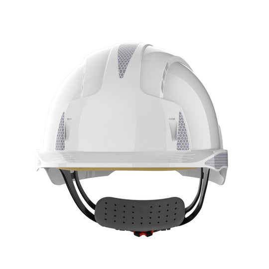 JSP EVOLite Safety Helmet with CR2 - Wheel Ratchet - Vented - White