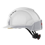 JSP EVOLite Safety Helmet with CR2 - Wheel Ratchet - Vented - White - thumbnail 3