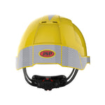 JSP EVOLite Safety Helmet with Reflective CR2 Decals - Wheel Ratchet - Vented - Yellow - thumbnail 4