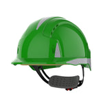JSP EVOLite Safety Helmet with Reflective CR2 Decals - Wheel Ratchet - Vented - Green - thumbnail 1