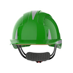 JSP EVOLite Safety Helmet with Reflective CR2 Decals - Wheel Ratchet - Vented - Green - thumbnail 2