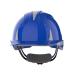 JSP EVOLite Safety Helmet with Reflective CR2 Decals - Wheel Ratchet - Vented - Blue - thumbnail 2