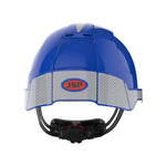 JSP EVOLite Safety Helmet with Reflective CR2 Decals - Wheel Ratchet - Vented - Blue - thumbnail 4