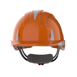 JSP EVOLite Safety Helmet with Reflective CR2 Decals - Wheel Ratchet - Vented - Orange - thumbnail 2