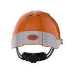 JSP EVOLite Safety Helmet with Reflective CR2 Decals - Wheel Ratchet - Vented - Orange - thumbnail 4