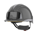JSP EVOLite Safety Helmet with CR2 Decals and ID Card Holder / Lamp Bracket - Grey - thumbnail 1