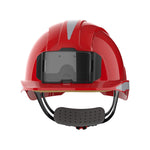 JSP EVOLite Safety Helmet with CR2 Decals and ID Card Holder / Lamp Bracket - Red - thumbnail 2