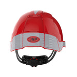 JSP EVOLite Safety Helmet with CR2 Decals and ID Card Holder / Lamp Bracket - Red - thumbnail 4