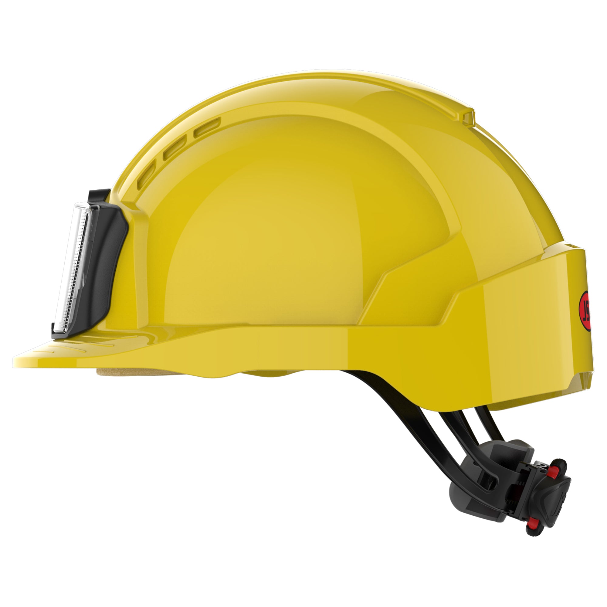 JSP EVOLite Safety Helmet with ID Card Holder / Lamp Bracket - Yellow