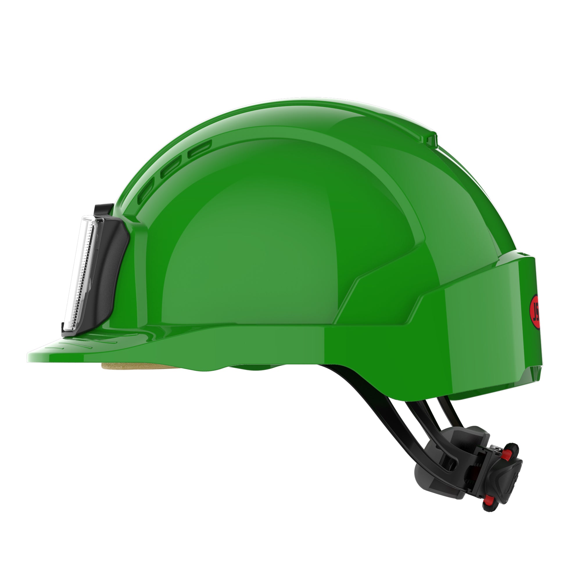 JSP EVOLite Safety Helmet with ID Card Holder / Lamp Bracket - Green