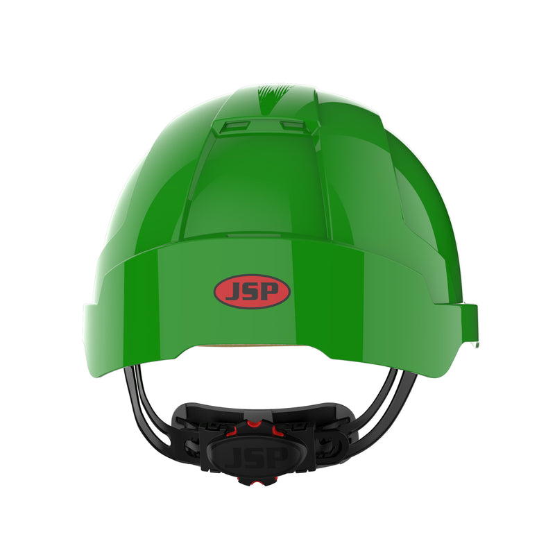 JSP EVOLite Safety Helmet with ID Card Holder / Lamp Bracket - Green
