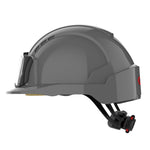 JSP EVOLite Safety Helmet with ID Card Holder / Lamp Bracket - Grey - thumbnail 3
