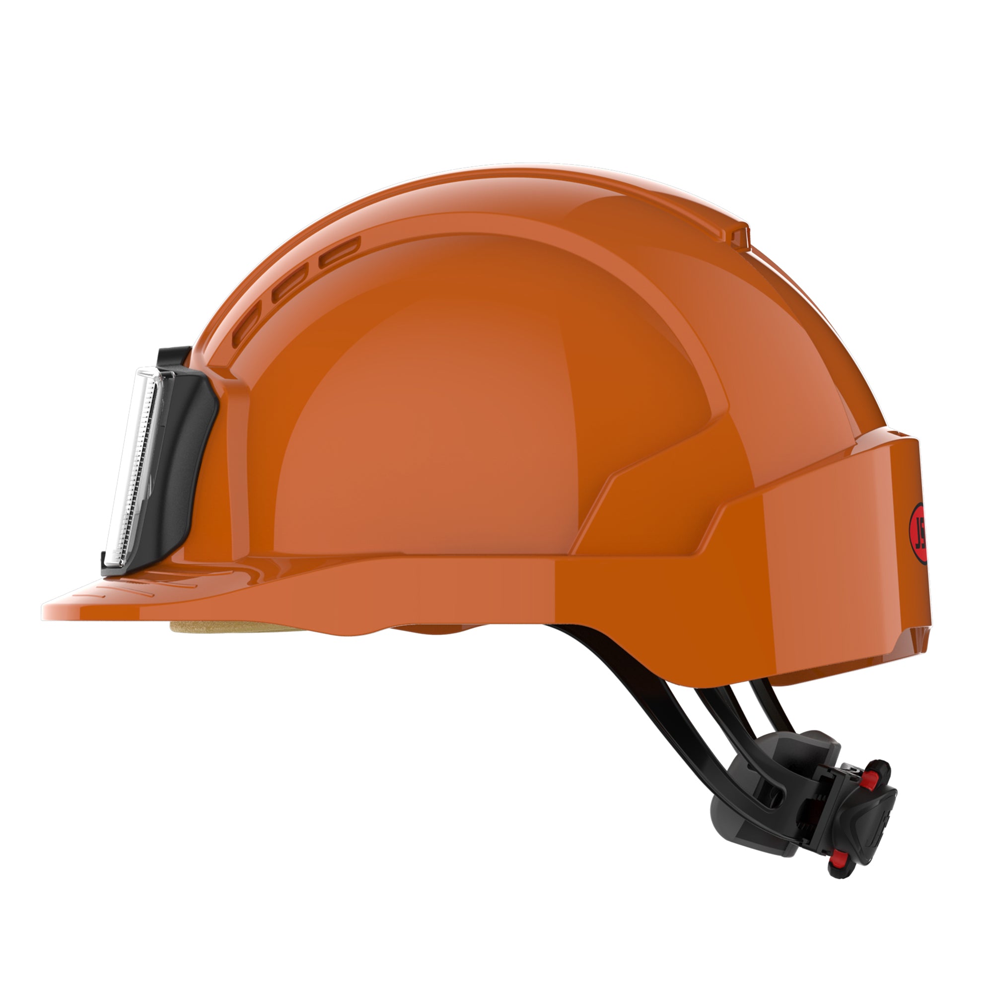 JSP EVOLite Safety Helmet with ID Card Holder / Lamp Bracket - Orange
