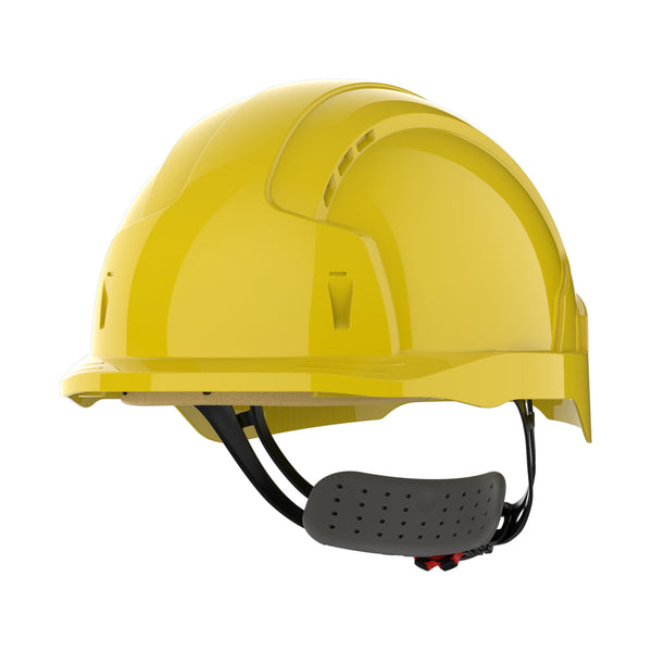 JSP EVOLite Safety Helmet - Micro Peak - Wheel Ratchet - Yellow