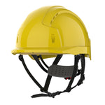 JSP EVOLite Micro Peak Linesman Safety Helmet - Wheel Ratchet - Yellow - thumbnail 1