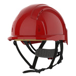 JSP EVOLite Micro Peak Linesman Safety Helmet - Wheel Ratchet - Red - thumbnail 1