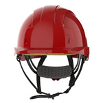 JSP EVOLite Micro Peak Linesman Safety Helmet - Wheel Ratchet - Red