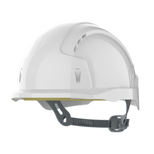 JSP EVOLite Safety Helmet - Micro Peak - Slip Ratchet - Vented - White