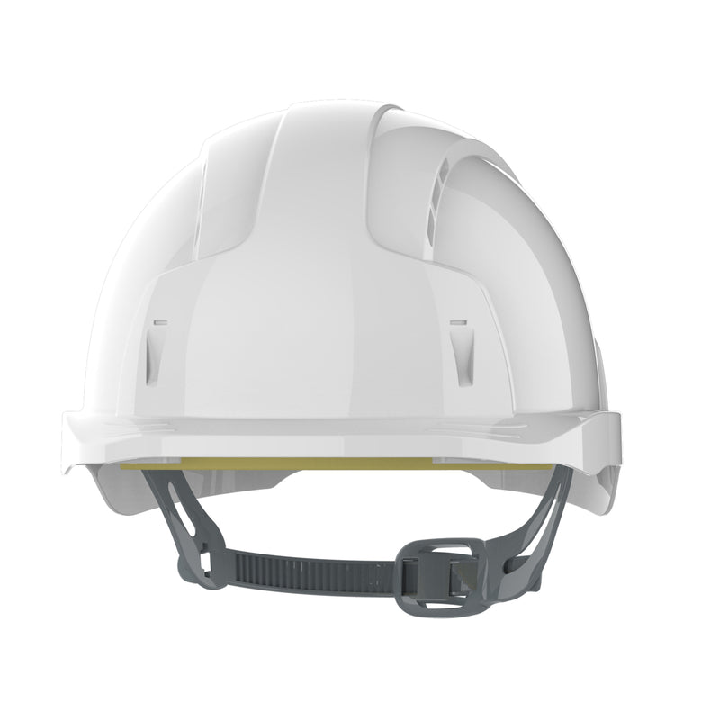 JSP EVOLite Safety Helmet - Micro Peak - Slip Ratchet - Vented - White
