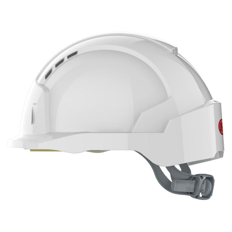 JSP EVOLite Safety Helmet - Micro Peak - Slip Ratchet - Vented - White
