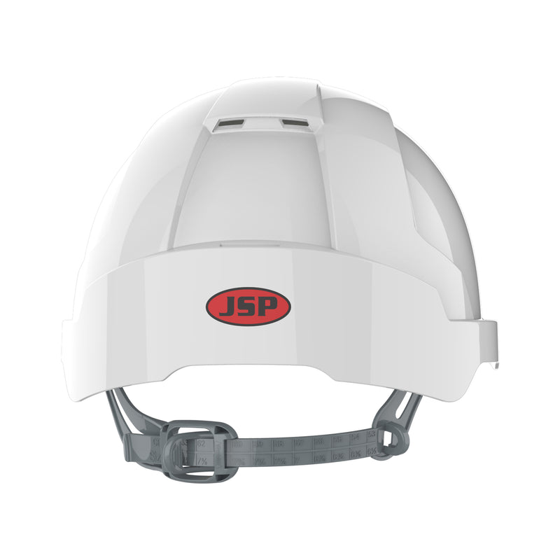 JSP EVOLite Safety Helmet - Micro Peak - Slip Ratchet - Vented - White